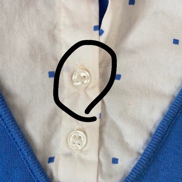 Kim Rodgers blue collared sweater button up business shirt top blouse size S - Picture 15 of 17